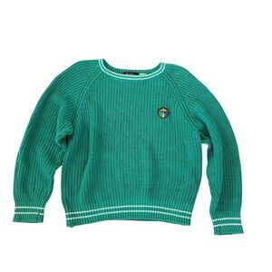 Rainbow Ridge Vintage Women's Vintage Green Knit‎ Pullover Sweater Size L